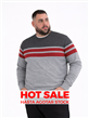 8110 - Sweater Escote Redondo Rayado TALLE ESPECIAL